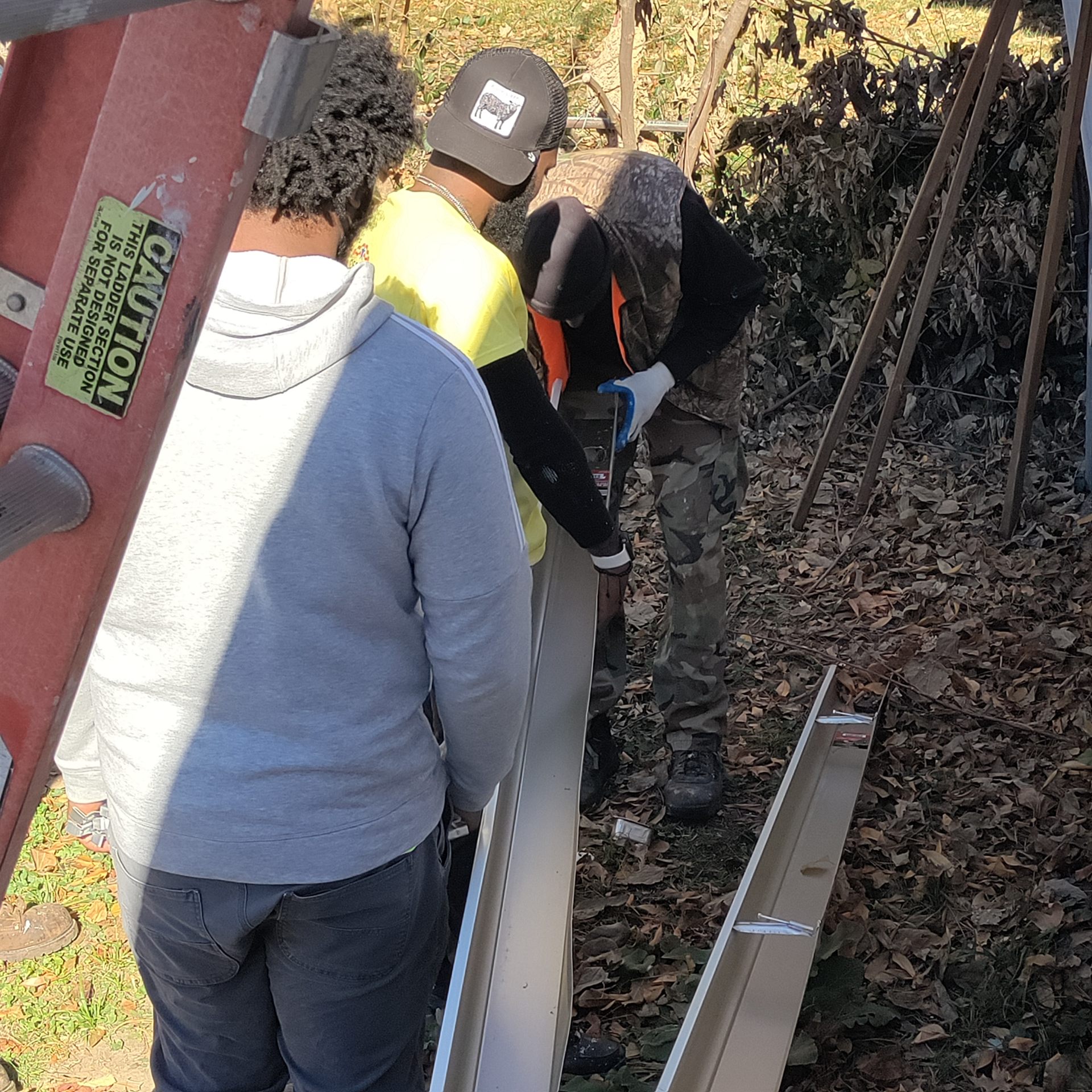 One Level participant engaged in hands-on job training